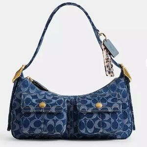 COACH Coachtopia Cargo Shoulder Bag in Upcrafted Signature Denim